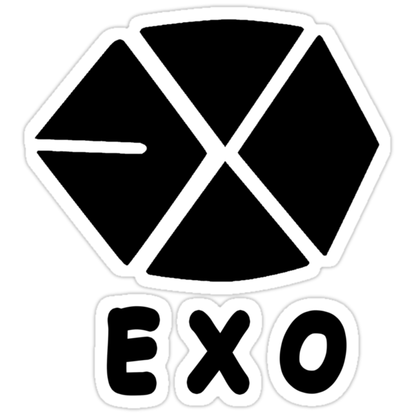 kpop exo symbol stickers by hyun18 redbubble