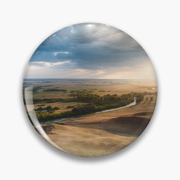 Item preview, Landscape Sun and River into the Rain Clouds designed and sold by NeonAbstracts.
