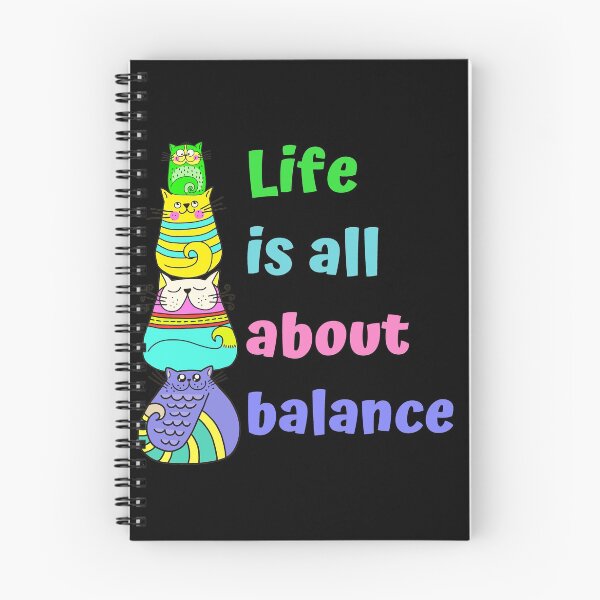 Item preview, Life is all about balance, cat lover designed and sold by 1DaisyChainLane.