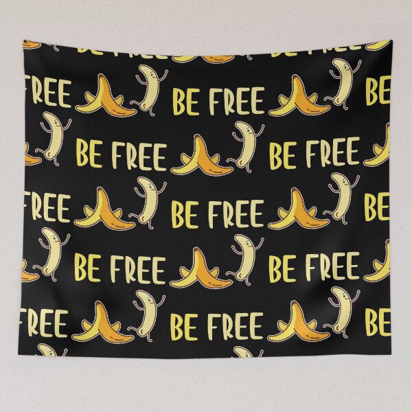 Item preview, Be Free Funny Naked Cute Banana Fruit designed and sold by Scratches Tees.