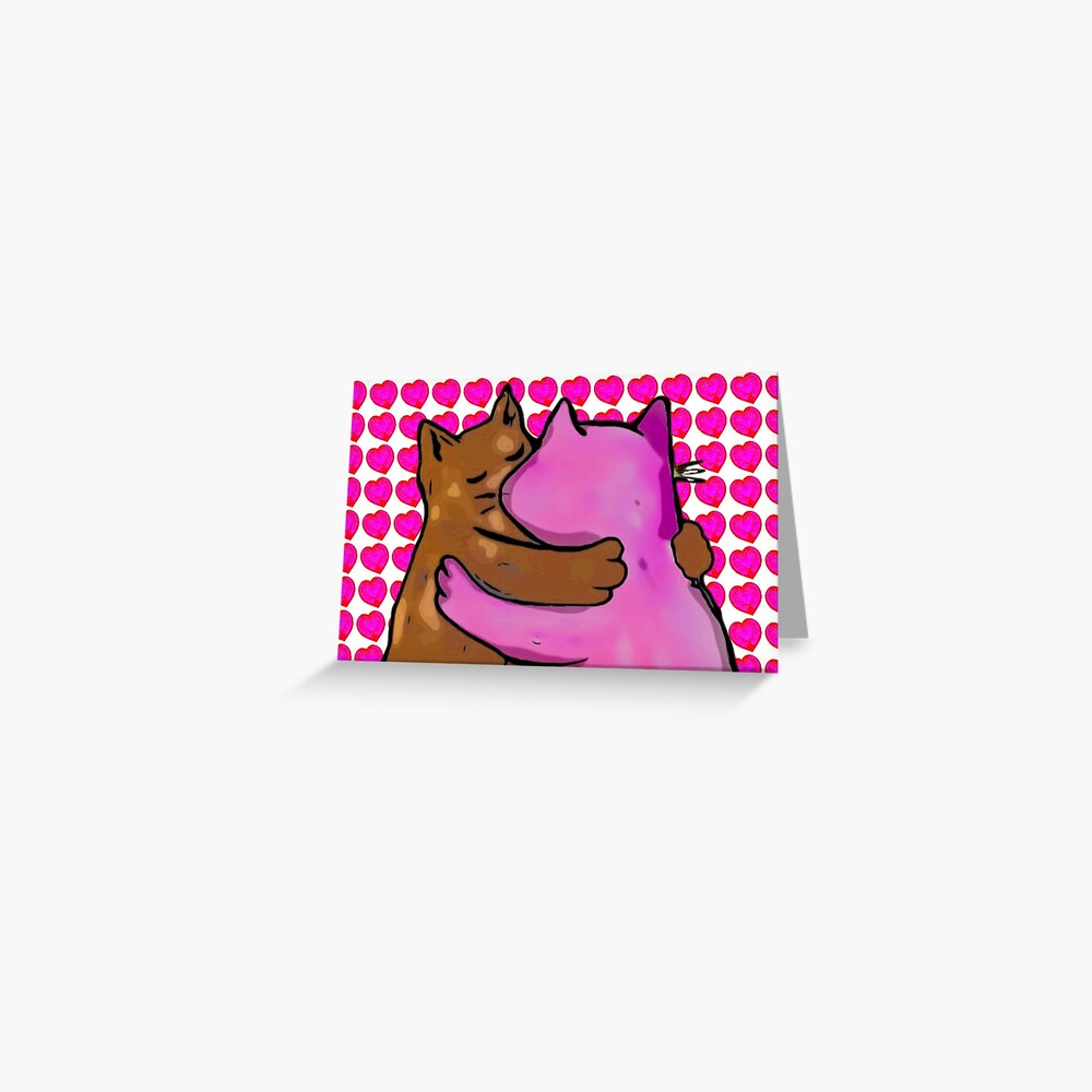 HEART CATS Greeting Card