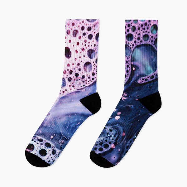 Item preview, Liquid Oil Abstract Macro Art in Purple and Pink designed and sold by NeonAbstracts.