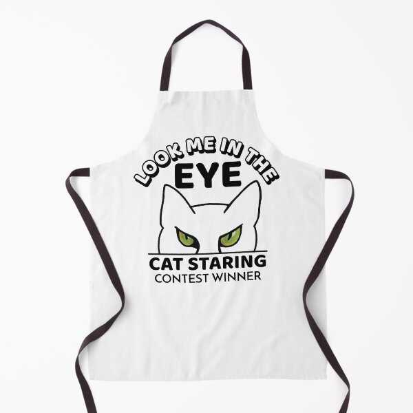 Item preview, Look me in the eye funny cat cartoon - cat staring contest winner designed and sold by Crystal Raymond.