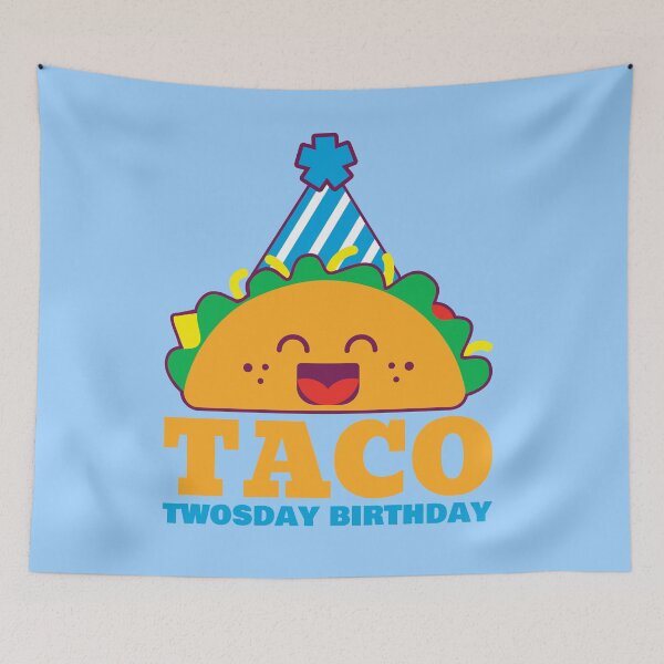 Item preview, Taco twosday birthday blue boy designed and sold by Mylittleprints.