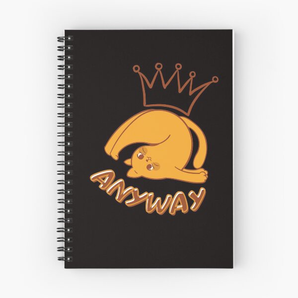 Item preview, Funny Cat crown. inscription anyway designed and sold by sunvic.