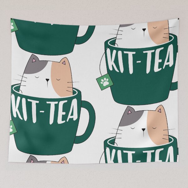 Item preview, Kit Tea Funny Cat In A Tea Cup designed and sold by designandclouds.
