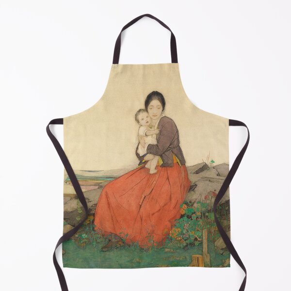 Aperçu de l'œuvre Lovely artwork of a woman and her baby vintage artwork illustration créée et vendue par Vintage Designs +.