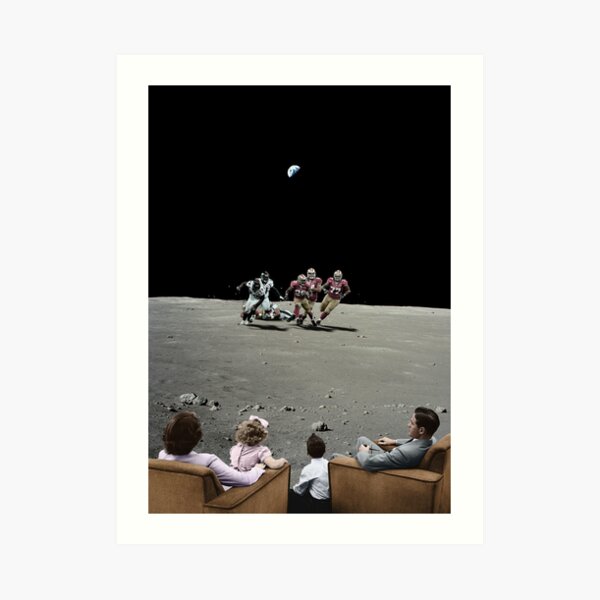 Abstract Moon Art Print