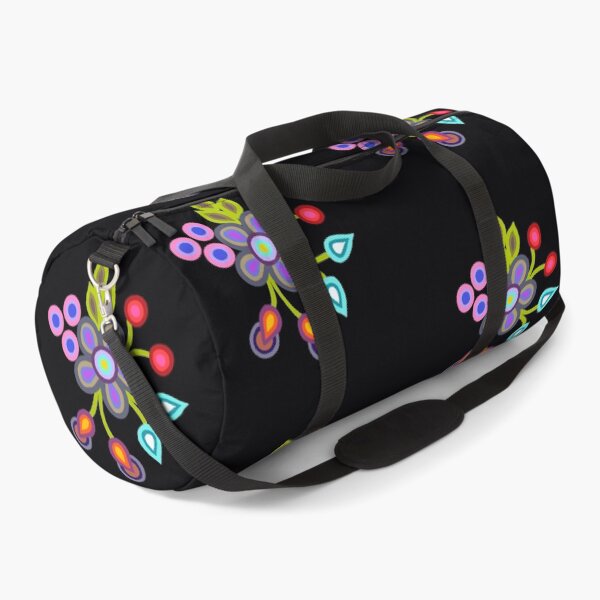 Beadwork Floral Love Duffle Bag