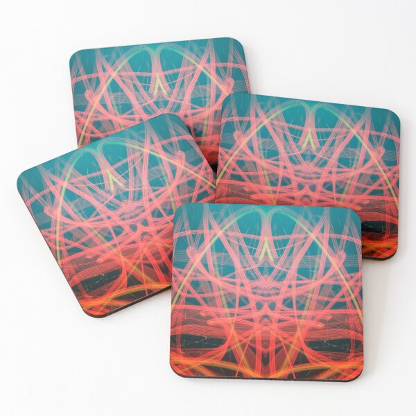 Item preview, Lightpainting Light Graffiti Modern Symmetry Art designed and sold by NeonAbstracts.