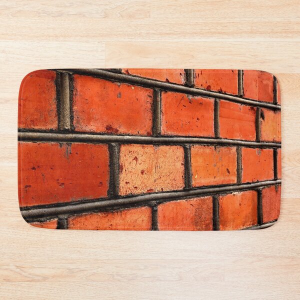 Item preview, Red Brick Wall WIth Some Black And Orange designed and sold by Ensjodesigns.