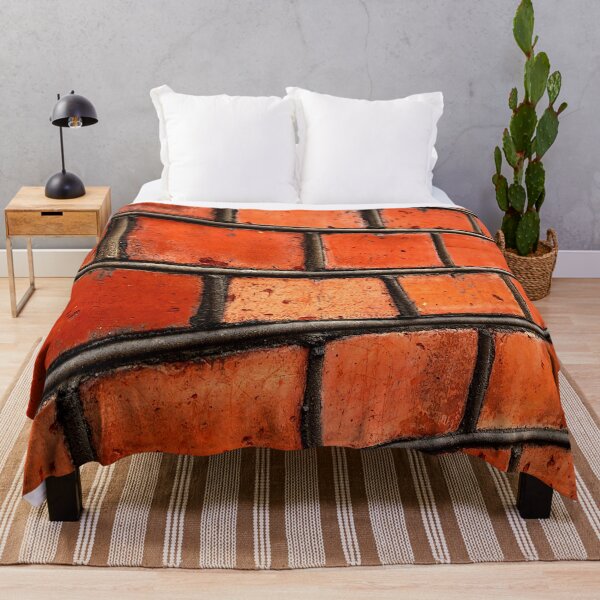 Item preview, Red Brick Wall WIth Some Black And Orange designed and sold by Ensjodesigns.