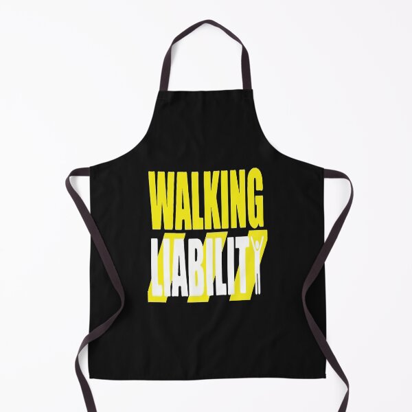 Item preview, Men's Funny Walking Liability Wordmark designed and sold by Lucielyn.