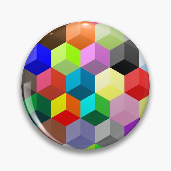 Item preview, Colorful Hexagonal Pattern-Honeycomb Cubes designed and sold by Saurabh5814.