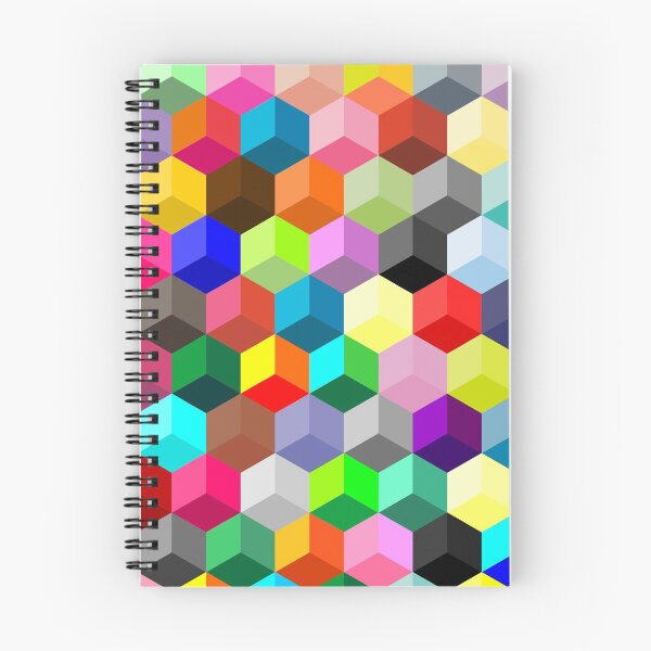 Item preview, Colorful Hexagonal Pattern-Honeycomb Cubes designed and sold by Saurabh5814.