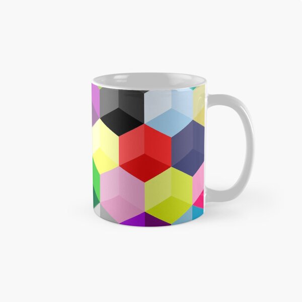 Aperçu de l'œuvre Cubes en nid d'abeille à motif hexagonal coloré créée et vendue par Saurabh5814.