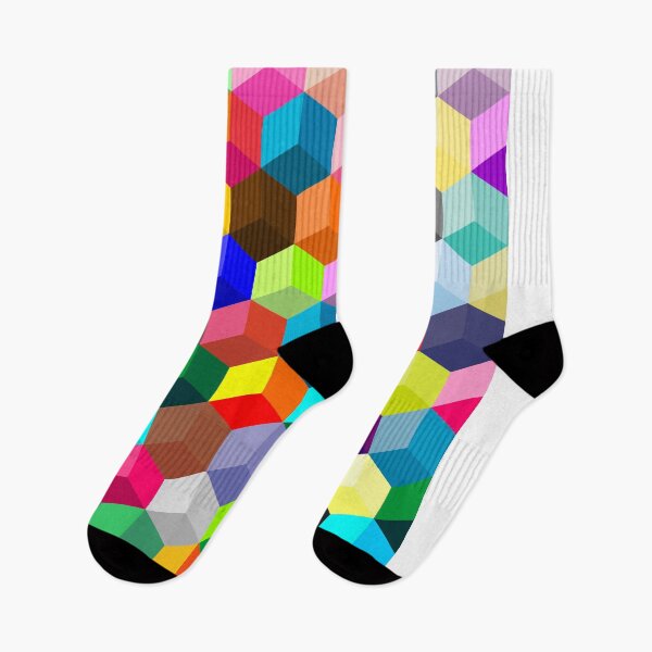 Item preview, Colorful Hexagonal Pattern-Honeycomb Cubes designed and sold by Saurabh5814.
