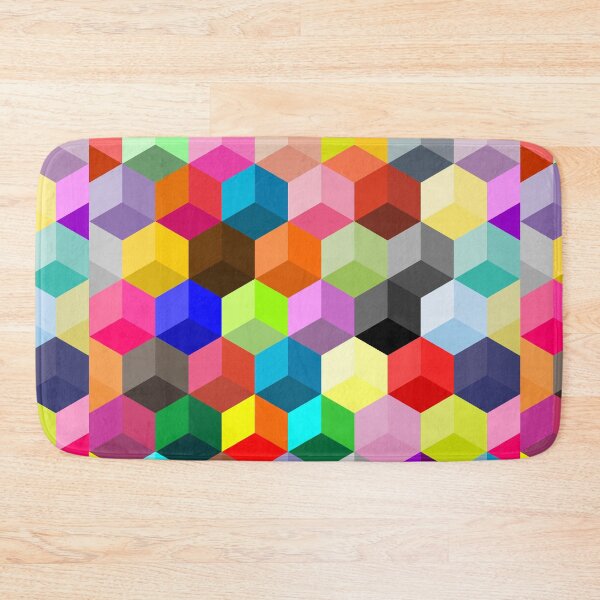 Item preview, Colorful Hexagonal Pattern-Honeycomb Cubes designed and sold by Saurabh5814.