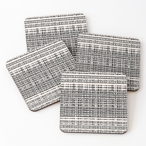 Item preview, Abstract Net - Black & Cream designed and sold by SilverPegasus.