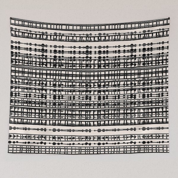 Item preview, Abstract Net - Black & Cream designed and sold by SilverPegasus.