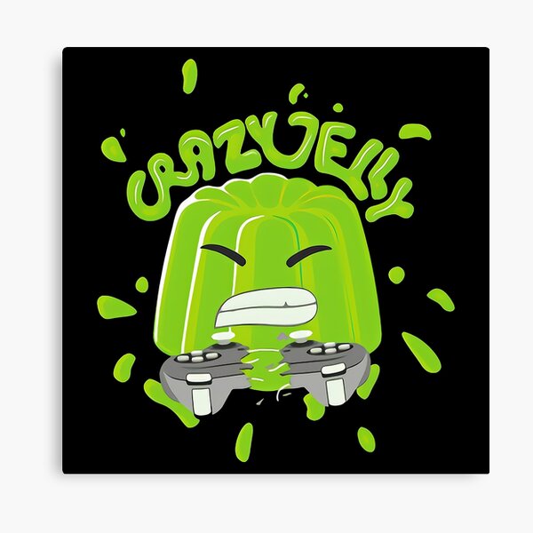 Jelly Youtube Canvas Prints Redbubble - jelly playing roblox on youtube
