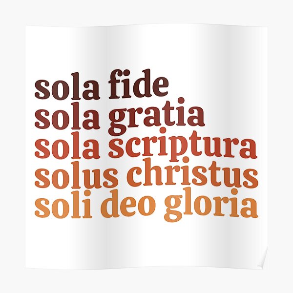 The Five Solas Poster