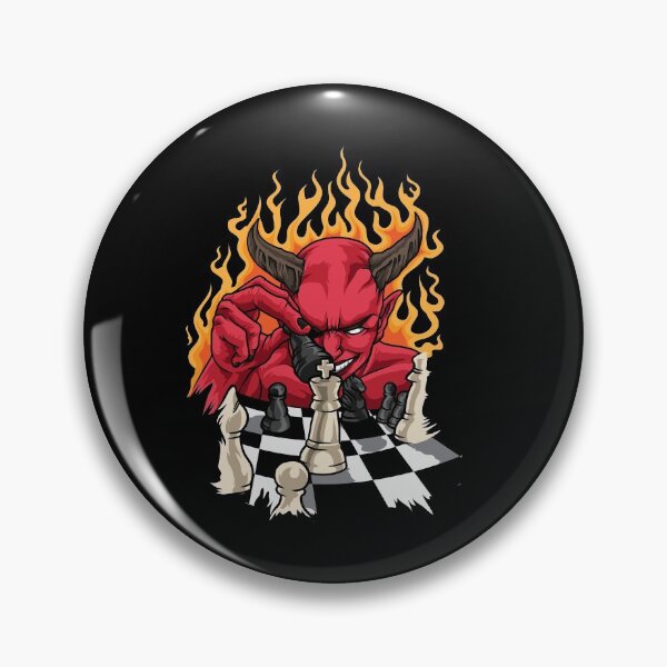 Item preview, Flame Devil With Chessboard - Chess designed and sold by anziehend.