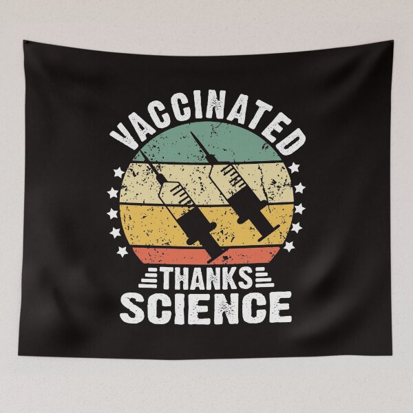 Item preview, vaccinated thanks science  designed and sold by Majesticoo.