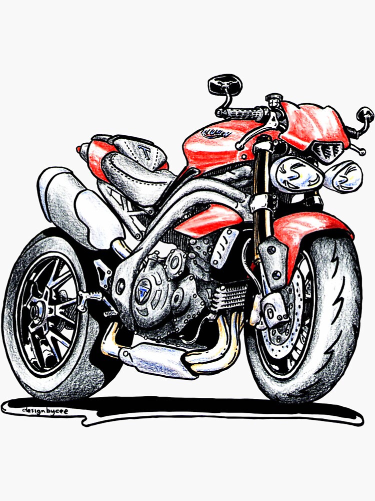 4 Aufkleber Randeinfassung Street Triple R Motorrad 23 Farben