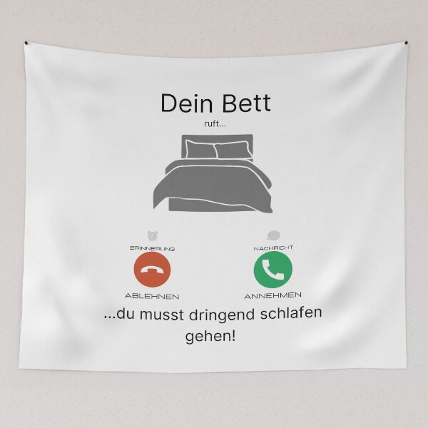 Item preview, Dein Bett ruft...Du musst dringend schlafen gehen! designed and sold by Aedrikan.