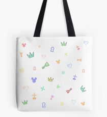 Kingdom Hearts Pastel Pattern Tote Bag