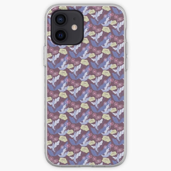 Purple dandelions iPhone Soft Case
