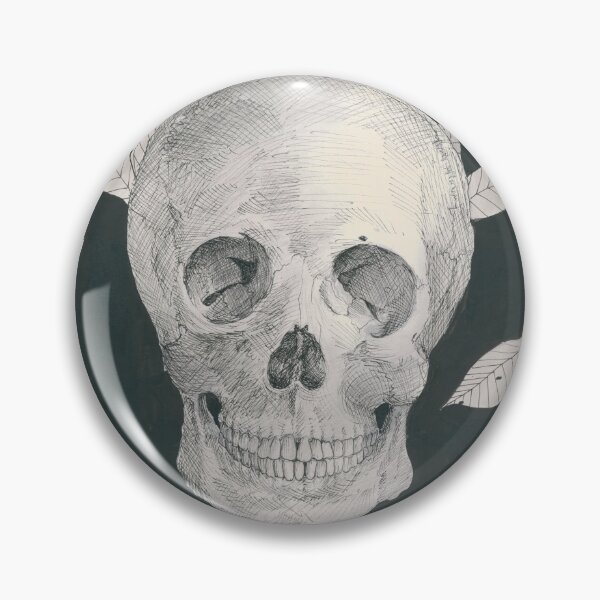 Item preview, Skull with leaves designed and sold by Claire Haviland.