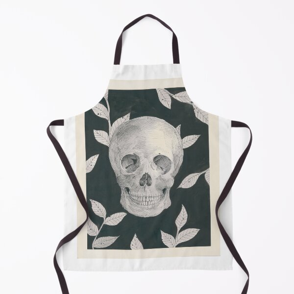 Item preview, Skull with leaves designed and sold by Claire Haviland.