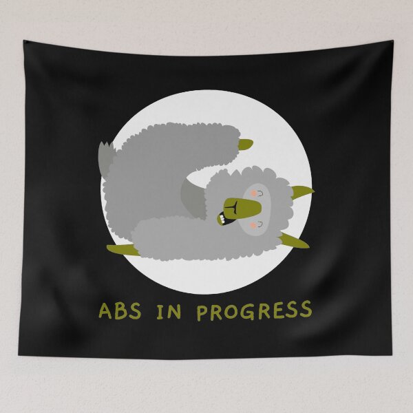 Item preview, Abs In Progress Llama designed and sold by LeonardoBotha.