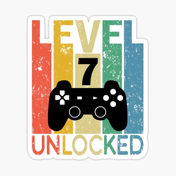 Level 7 Unlocked Stickers Redbubble