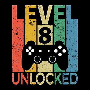 Level 8 Unlocked Stickers for Sale