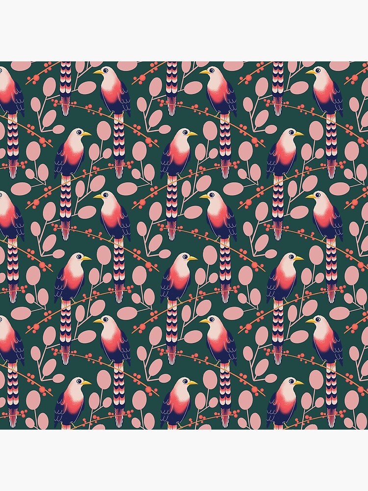 Like a bird on the branch (dark green) by wafourou