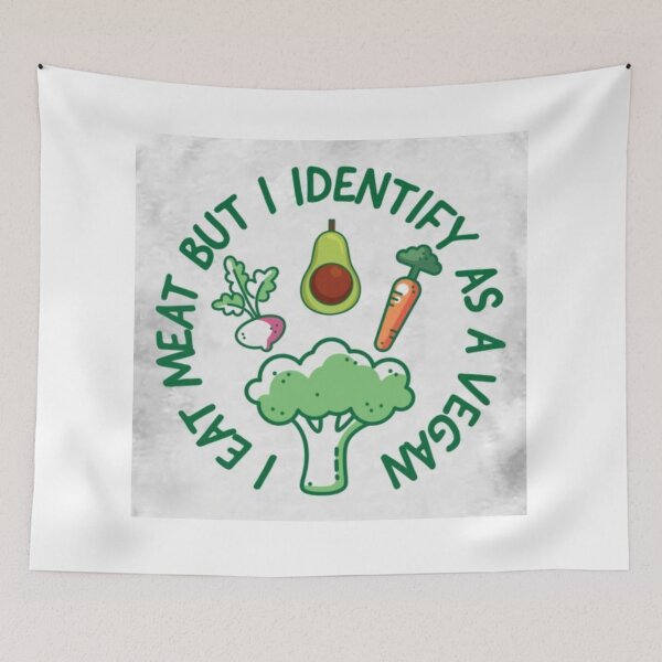 Item preview, I eat meat but i identify as a vegan designed and sold by Martinhart.
