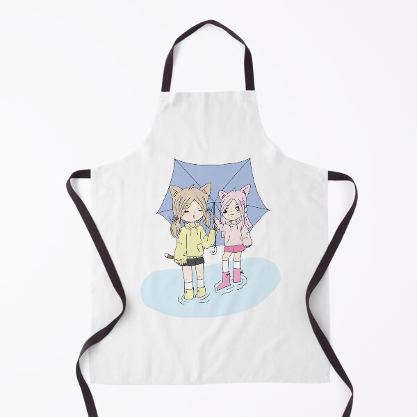 Item preview, Two Kawaii Girls with Umbrella Standing in a Puddle designed and sold by STUDIO-72.