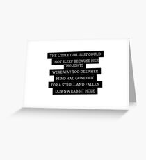 Wonderland Quote Greeting Card