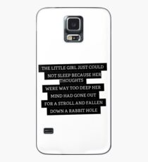 Wonderland Quote Hülle & Klebefolie für Samsung Galaxy