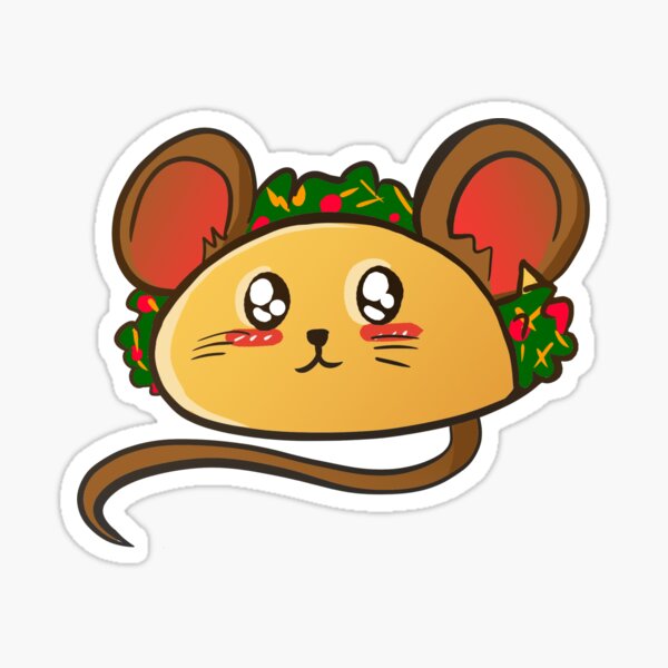 Mouse Taco Sticker