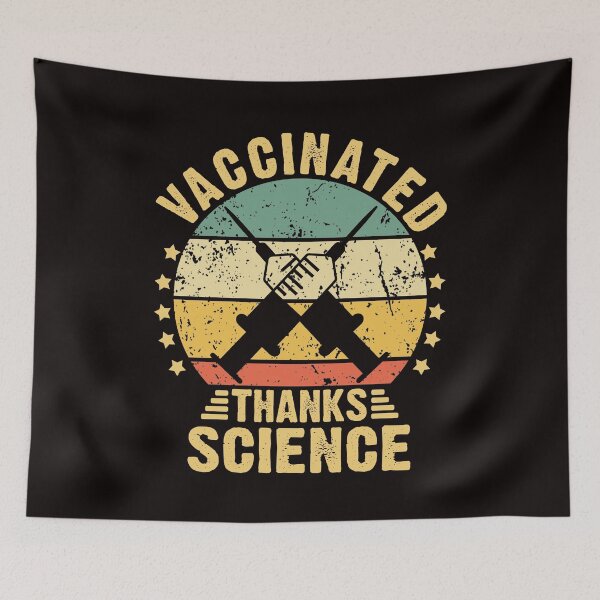 Item preview, vaccinated thanks science  designed and sold by Majesticoo.