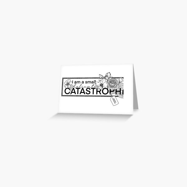 Catastrophe Sticker Greeting Card