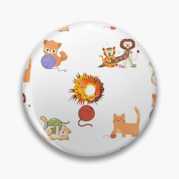 Item preview, Yarn Bombing Playful Cat Sticker Pack designed and sold by SportyDogShop.