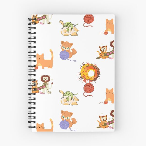 Item preview, Yarn Bombing Playful Cat Sticker Pack designed and sold by SportyDogShop.