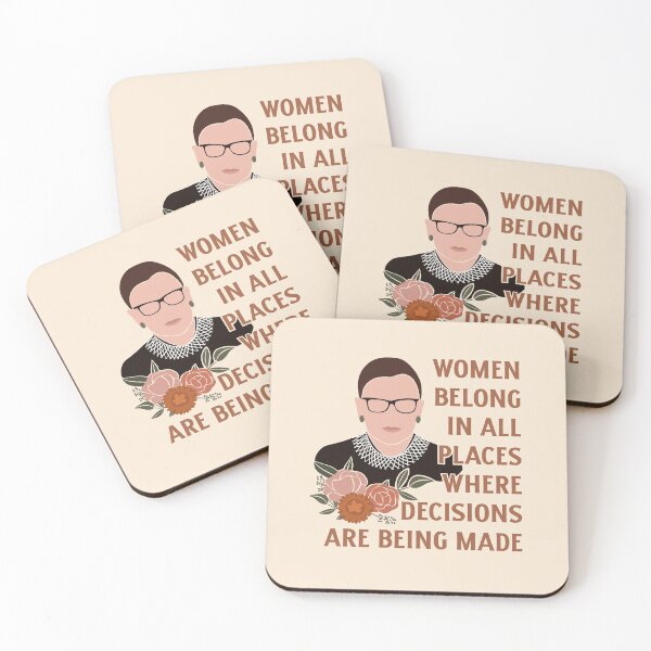 Item preview, Ruth Bader Ginsburg RBG Quote Women Belong designed and sold by BSPDesign.