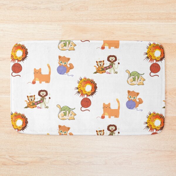 Item preview, Yarn Bombing Playful Cat Sticker Pack designed and sold by SportyDogShop.