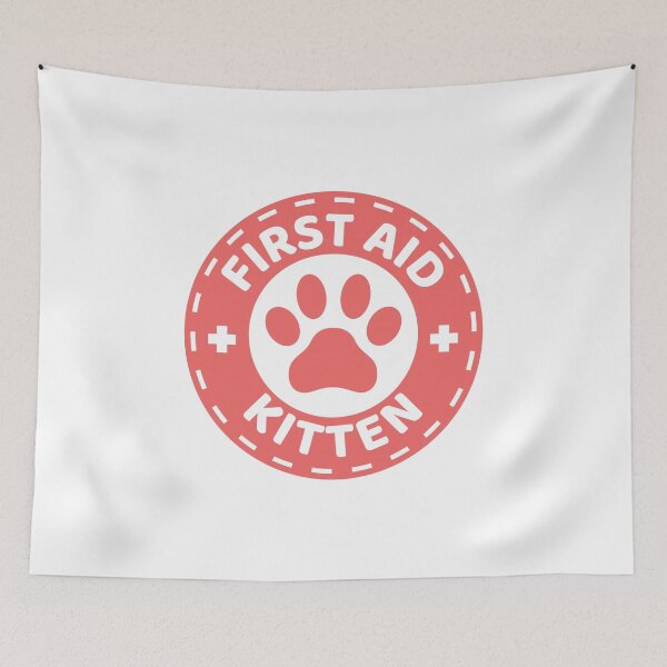 Item preview, FIRST AID KITTEN Pink Paws for Your Health designed and sold by Vitsson.